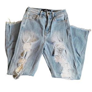 Hollister Ultra High Rise Mom Blue Jeans size W25 L27 (1R)
